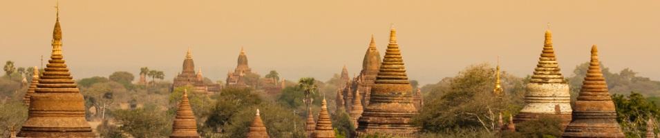 Panorama of Ancient Buddhist Pagoda
